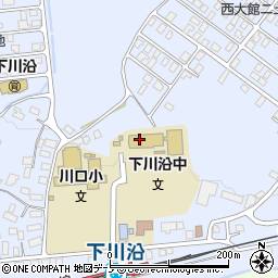 大館市　西地区学校給食センター周辺の地図