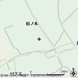秋田県鹿角市十和田大湯松ノ木10周辺の地図