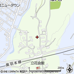 秋田県大館市立花塚ノ台周辺の地図