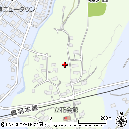 秋田県大館市立花（塚ノ台）周辺の地図
