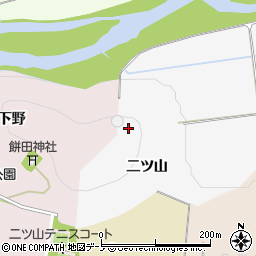 秋田県大館市片山二ツ山周辺の地図