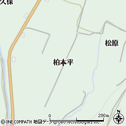 秋田県鹿角市十和田大湯（柏木平）周辺の地図