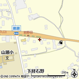 秋田県大館市岩瀬上軽石野周辺の地図