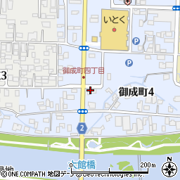 メナード化粧品　御成町代行店周辺の地図