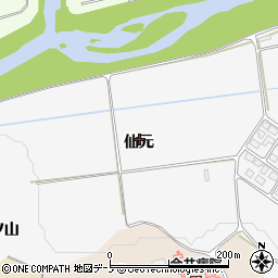 秋田県大館市片山仙元周辺の地図