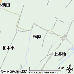 秋田県鹿角市十和田大湯松原周辺の地図