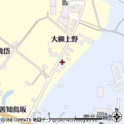 秋田県大館市岩瀬大柳上野周辺の地図