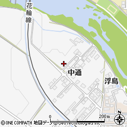 秋田県大館市片山（中通）周辺の地図