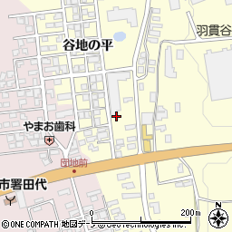 秋田県大館市岩瀬（谷地の平）周辺の地図