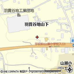 秋田県大館市岩瀬羽貫谷地山下114周辺の地図