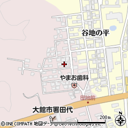 秋田県大館市早口深沢岱40-9周辺の地図
