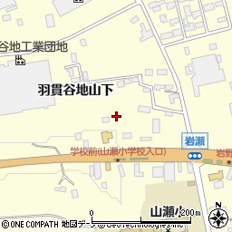 秋田県大館市岩瀬周辺の地図