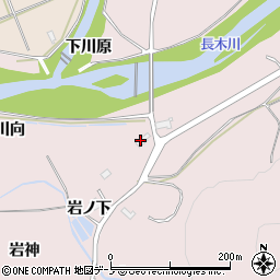 秋田県大館市東（岩ノ下）周辺の地図