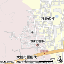 秋田県大館市早口深沢岱40-6周辺の地図