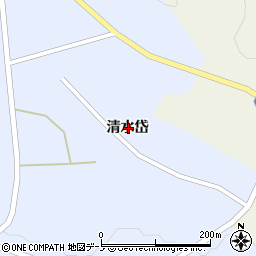 秋田県山本郡藤里町粕毛清水岱周辺の地図