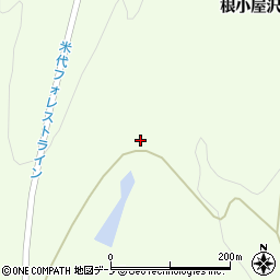 秋田県能代市二ツ井町梅内周辺の地図