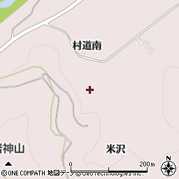 秋田県大館市東米沢周辺の地図