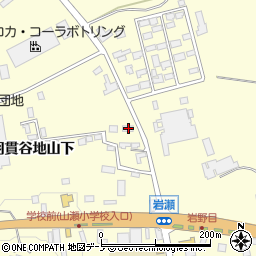 秋田県大館市岩瀬上軽石野40周辺の地図