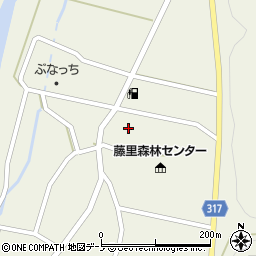 秋田県山本郡藤里町藤琴周辺の地図