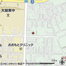 秋田県大館市観音堂631周辺の地図