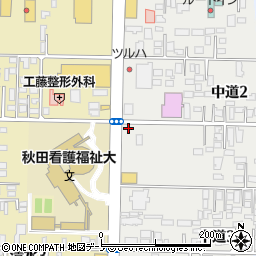 ファミリーマート大館中道店周辺の地図