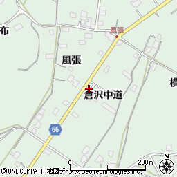 秋田県鹿角市十和田大湯倉沢中道29周辺の地図