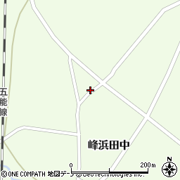 秋田県山本郡八峰町峰浜田中長根周辺の地図