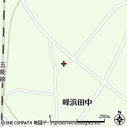 秋田県八峰町（山本郡）峰浜田中（長根）周辺の地図