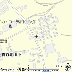 秋田県大館市岩瀬上軽石野38-32周辺の地図