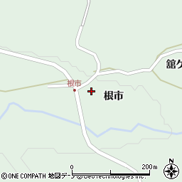 秋田県鹿角市十和田大湯根市周辺の地図