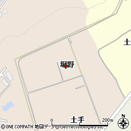 秋田県鹿角市十和田毛馬内堀野周辺の地図