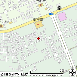 秋田県大館市観音堂439-7周辺の地図