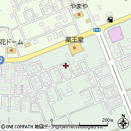 秋田県大館市観音堂439-4周辺の地図
