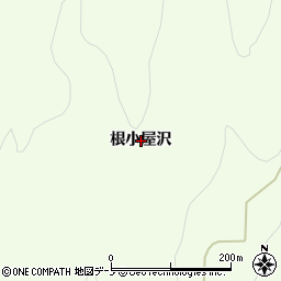 秋田県能代市二ツ井町梅内（根子屋沢）周辺の地図