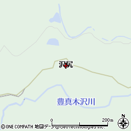秋田県鹿角市十和田大湯（沢尻）周辺の地図