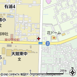 秋田英数学院大館校周辺の地図