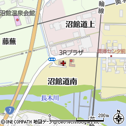 秋田県大館市沼館道南周辺の地図