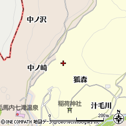 秋田県鹿角市十和田山根長路森周辺の地図