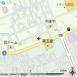 秋田県大館市大田面394-1周辺の地図