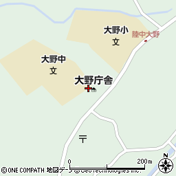洋野町役場　大野庁舎建設課周辺の地図