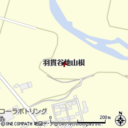 秋田県大館市岩瀬羽貫谷地山根周辺の地図