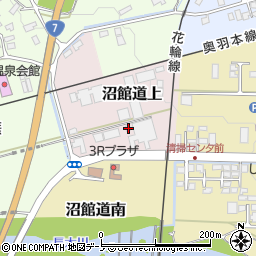 秋田県大館市沼館道上84周辺の地図