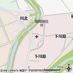 秋田県大館市東二ツ屋周辺の地図