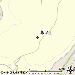 秋田県鹿角市十和田山根坂ノ上周辺の地図