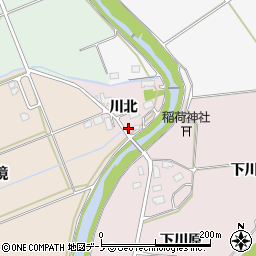 秋田県大館市東川北24周辺の地図