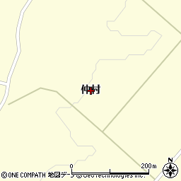 秋田県山本郡八峰町峰浜塙仲村周辺の地図