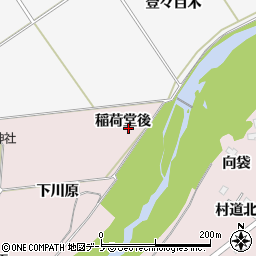 秋田県大館市東稲荷堂後周辺の地図