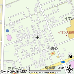 秋田県大館市大田面346周辺の地図
