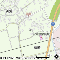秋田県大館市沼館（藤蕪）周辺の地図