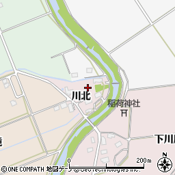 秋田県大館市東（川北）周辺の地図